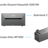 Anker SOLIX Solarbank 2 E1600 Pro mit 1x BP1600 Zusatzakku