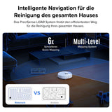 Roborock Q7 L5 Saugroboter, Dual Anti-Tangle System weiß