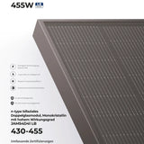 JA Solar 440W Bifazial Glas/Glas (Full Black) Komplett schwarz JAM54D41/LB440w