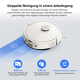 Roborock Q7 L5 Saugroboter, Dual Anti-Tangle System weiß