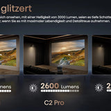 Hisense C2-ULTRA Smart Mini 4K UHD TriChroma Projektor 3000 lm