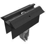 SL Rack Mittelklemme Vario mit Erdung, schwarz eloxiert 96141-01
