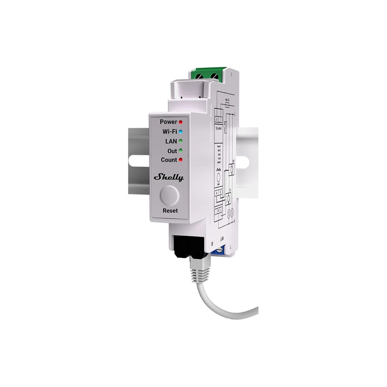 Shelly Pro EM 50A LAN-WLAN 1-Phasen Energiemesser