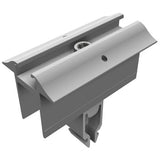 SL Rack Mittelklemme Vario mit Erdung, silber 91121-01