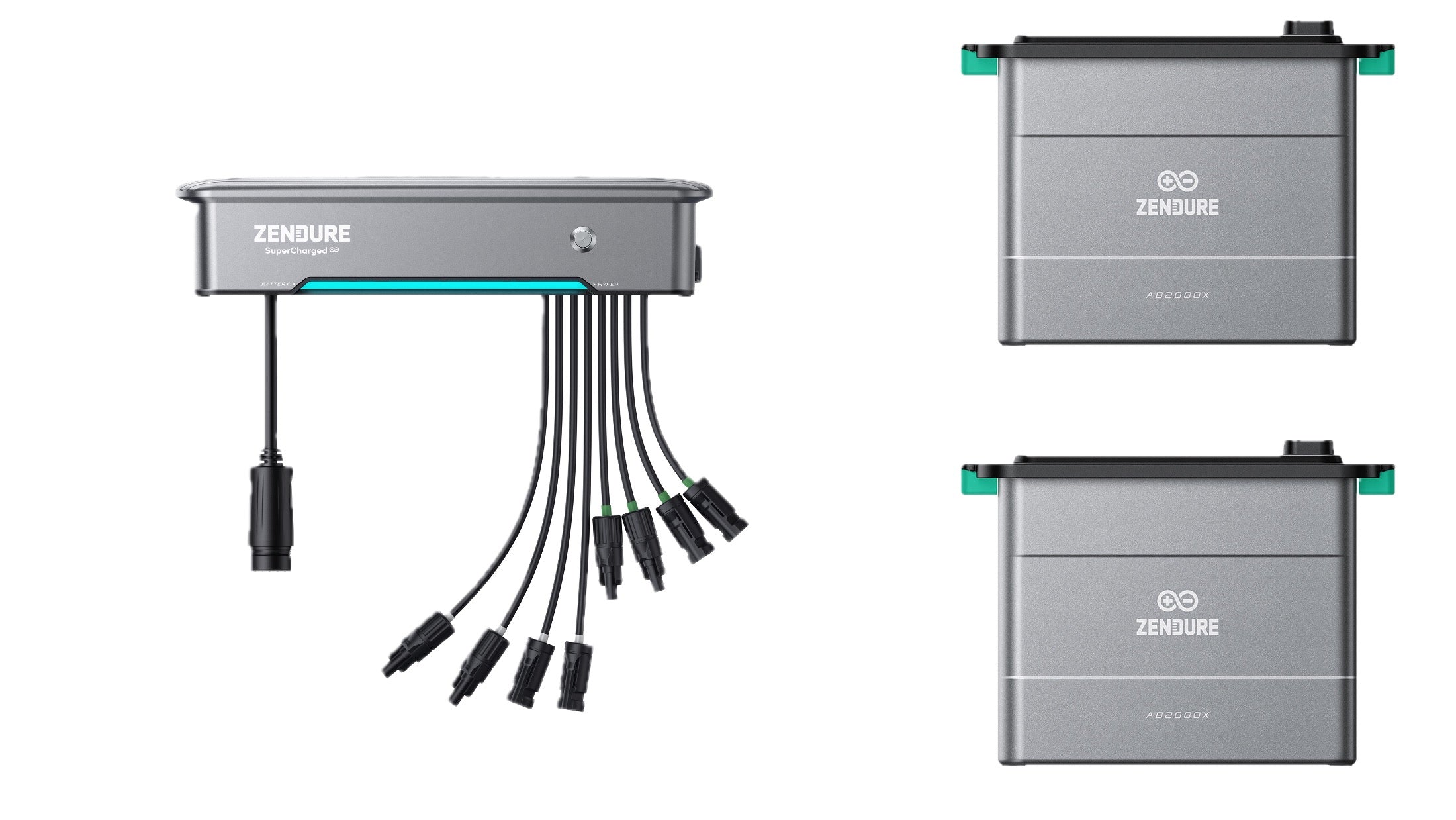 Zendure SolarFlow Bundle Hybrid Inverter Hyper 2000 + Zusatzbatterie AB2000X